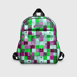Детский рюкзак Ретро Квадраты, цвет: 3D-принт