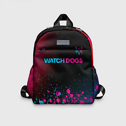 Детский рюкзак Watch Dogs - neon gradient: символ сверху