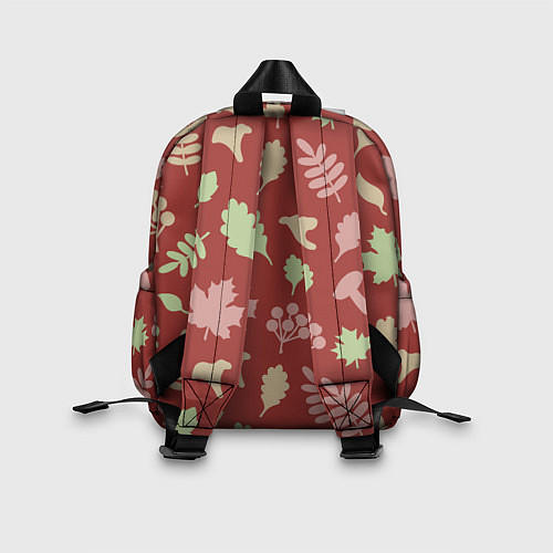 Детский рюкзак Осень - бордовый 3 / 3D-принт – фото 2