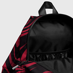 Детский рюкзак Абстракция тёмно-красный, цвет: 3D-принт — фото 2
