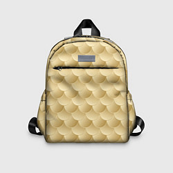 Детский рюкзак Золотая чешуя, цвет: 3D-принт