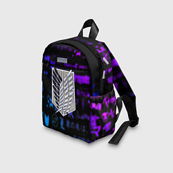 Детский рюкзак Неоновые лого атака титанов, цвет: 3D-принт — фото 2