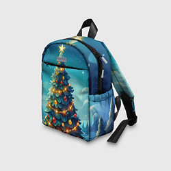 Детский рюкзак Новогодняя елка, цвет: 3D-принт — фото 2