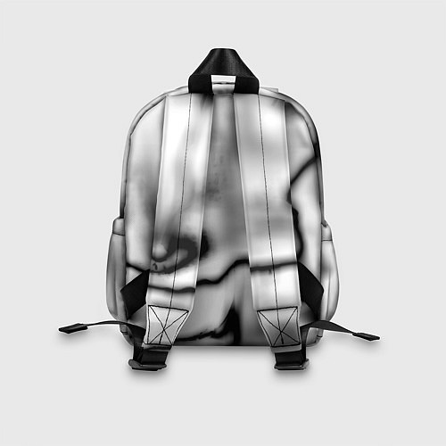 Детский рюкзак Герб РФ черно белый / 3D-принт – фото 2