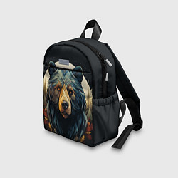 Детский рюкзак Арт осенний медведь, цвет: 3D-принт — фото 2