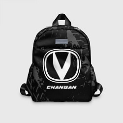 Детский рюкзак Changan speed на темном фоне со следами шин, цвет: 3D-принт