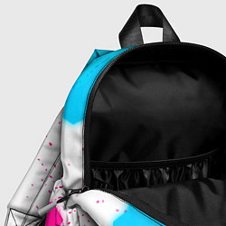 Детский рюкзак Ghost of Tsushima neon gradient style, цвет: 3D-принт — фото 2
