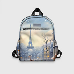 Детский рюкзак Новогодний Париж, цвет: 3D-принт