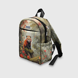 Детский рюкзак Красная панда в лесу, цвет: 3D-принт — фото 2