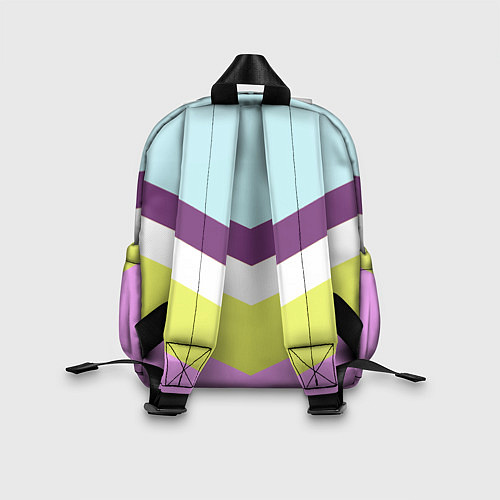 Детский рюкзак Спортивный цвет семидесятых / 3D-принт – фото 2
