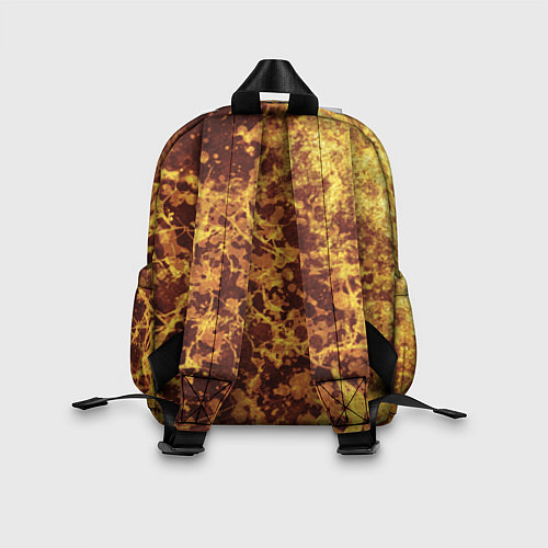 Детский рюкзак Абстракция - желтый антрацит / 3D-принт – фото 2