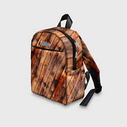 Детский рюкзак Деревянная обшивка, цвет: 3D-принт — фото 2