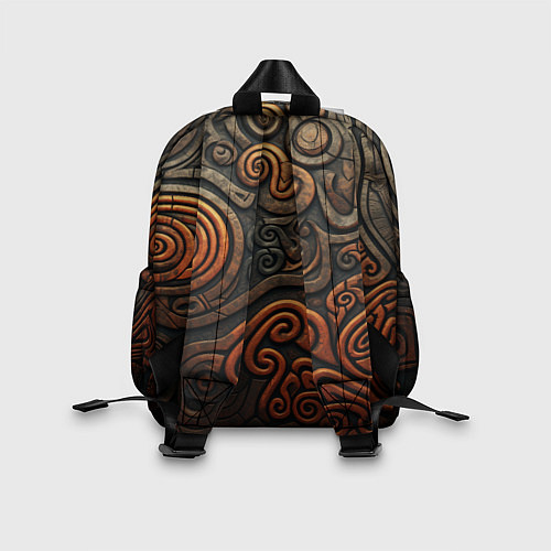 Детский рюкзак Асимметричный паттерн в викингском стиле / 3D-принт – фото 2