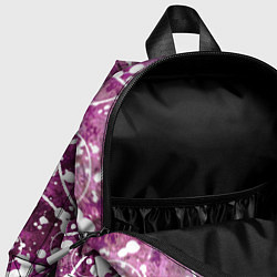 Детский рюкзак Абстракция - круги на пурпурном, цвет: 3D-принт — фото 2