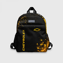 Детский рюкзак Chevrolet - gold gradient вертикально, цвет: 3D-принт