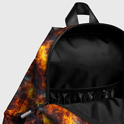 Детский рюкзак Пламя огня паттерн, цвет: 3D-принт — фото 2