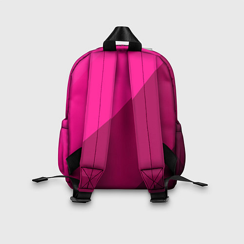 Детский рюкзак Широкие розовые полосы / 3D-принт – фото 2