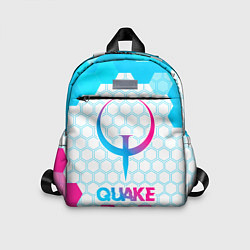 Детский рюкзак Quake neon gradient style, цвет: 3D-принт