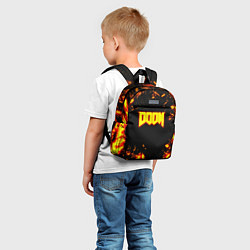Детский рюкзак Doom огненный марс, цвет: 3D-принт — фото 2
