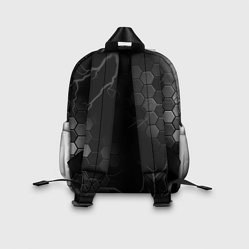 Детский рюкзак Valorant glitch на темном фоне / 3D-принт – фото 2