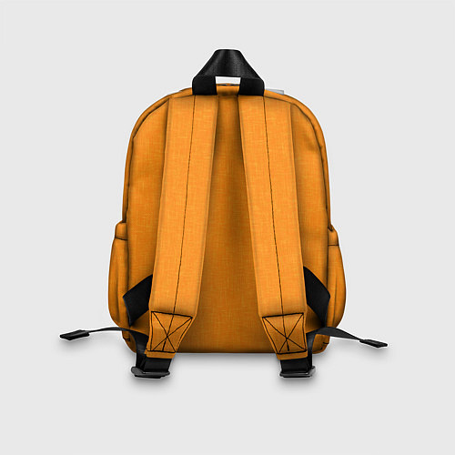 Детский рюкзак Жёлто-оранжевый текстура однотонный / 3D-принт – фото 2