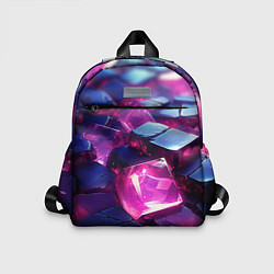 Детский рюкзак Фиолетовые прозрачные кубики