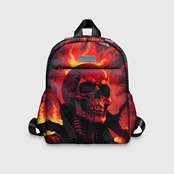 Детский рюкзак Череп в огне, цвет: 3D-принт