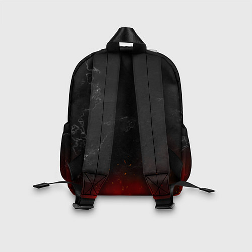 Детский рюкзак Максим в стиле Металлика - огонь и искры / 3D-принт – фото 2