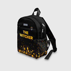 Детский рюкзак The Witcher - gold gradient посередине, цвет: 3D-принт — фото 2