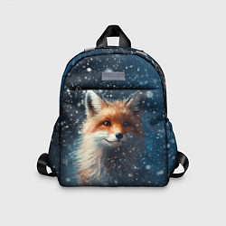 Детский рюкзак Fox in the snow, цвет: 3D-принт