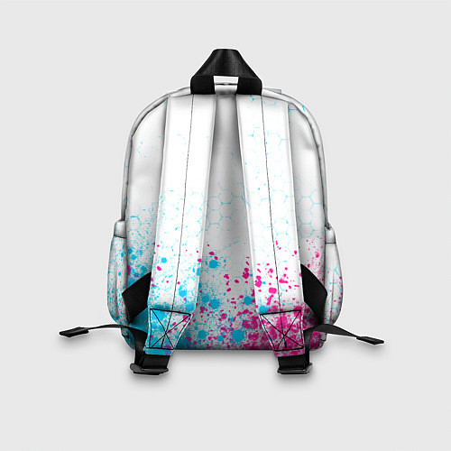 Детский рюкзак Assassins Creed neon gradient style посередине / 3D-принт – фото 2