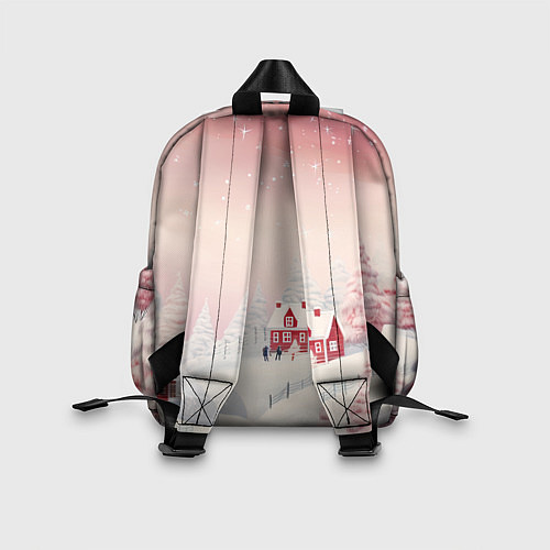 Детский рюкзак Снежное сияние ночи / 3D-принт – фото 2