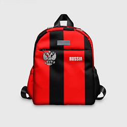 Детский рюкзак Красный и черный - герб РФ, цвет: 3D-принт