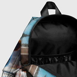 Детский рюкзак Бурый медведь в зимней одежде, цвет: 3D-принт — фото 2