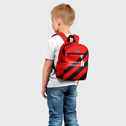 Детский рюкзак Ливерпуль - красные полосы, цвет: 3D-принт — фото 2