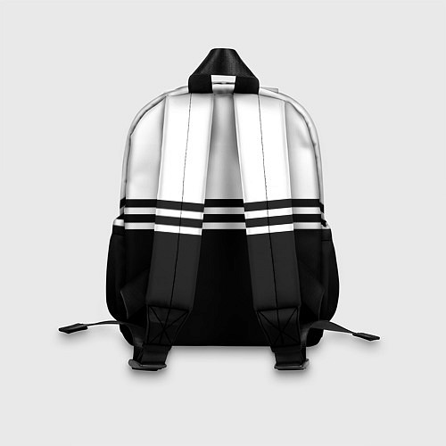 Детский рюкзак Ливерпуль - черно-белый / 3D-принт – фото 2