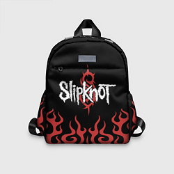 Детский рюкзак Slipknot в огне, цвет: 3D-принт