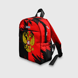 Детский рюкзак Герб РФ краски геометрия, цвет: 3D-принт — фото 2