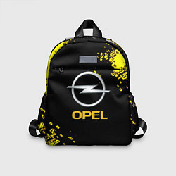 Детский рюкзак Opel желтые краски, цвет: 3D-принт