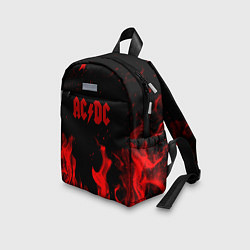Детский рюкзак AC DC огненный стиль, цвет: 3D-принт — фото 2