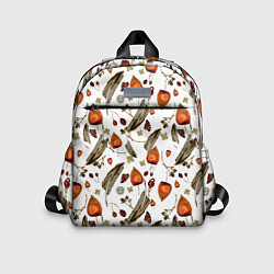 Детский рюкзак Перья и физалис, цвет: 3D-принт