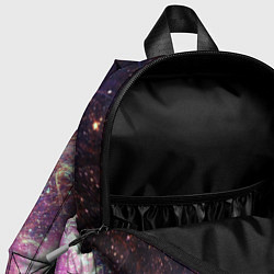 Детский рюкзак Пурпурные космические туманности со звездами, цвет: 3D-принт — фото 2