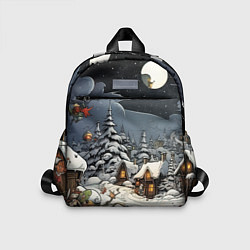 Детский рюкзак Волшебство новогодней ночи, цвет: 3D-принт