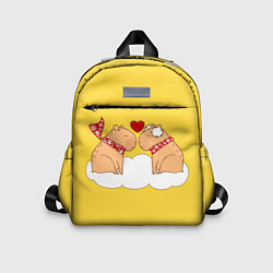 Детский рюкзак Влюбленный капибара, цвет: 3D-принт