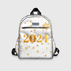 Детский рюкзак Новый 2024 год - золотой