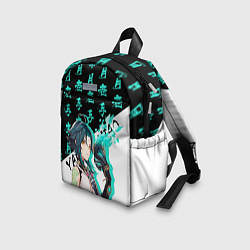 Детский рюкзак Сяо иероглифы - Геншин Импакт, цвет: 3D-принт — фото 2