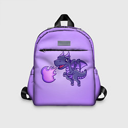 Детский рюкзак Милый огнедышащий дракончик, цвет: 3D-принт