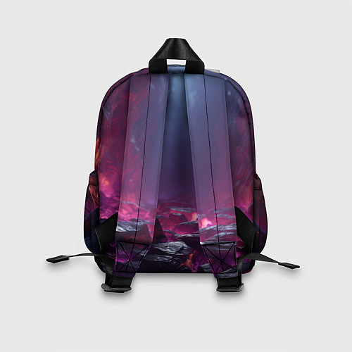 Детский рюкзак Абстрактные фрагменты / 3D-принт – фото 2