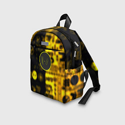 Детский рюкзак Twenty one pilots yellow music, цвет: 3D-принт — фото 2
