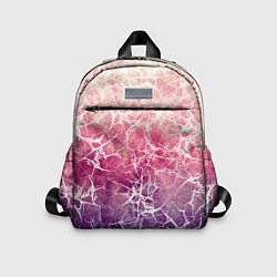 Детский рюкзак Абстракция - паутинка на сине-красном фоне